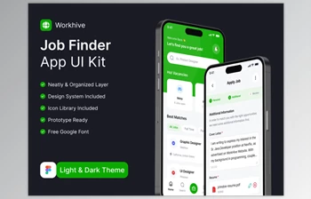UI8 - Download Workhive - AI Job Finder App UI <span class='badge badge-warning'>Kit</span>