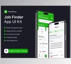 UI8 - Download Workhive - AI Job Finder App UI Kit