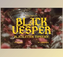 Download Black Vesper - Blackletter Typeface (Creative Market 291669884)