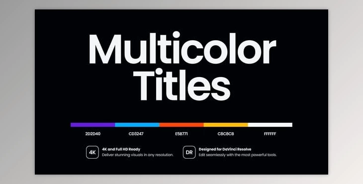 Download Multicolor Titles | DR (Videohive 59600588)