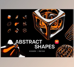 Download Color Chrome 3D Objects (Creative Market 291716808)