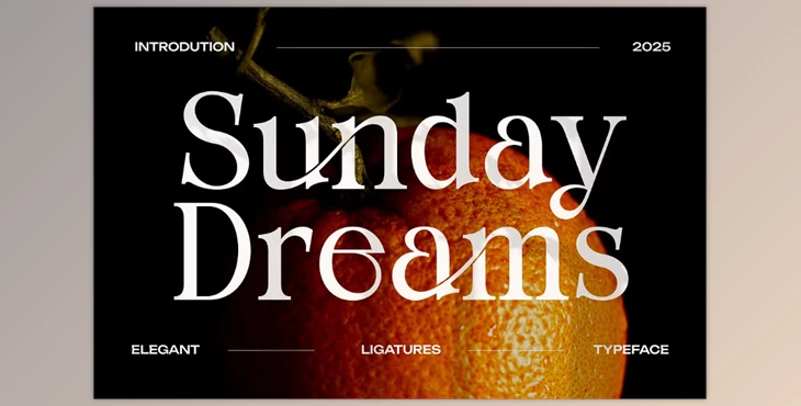 Download Sunday Dreams Serif Font (Creative Market 291593770)
