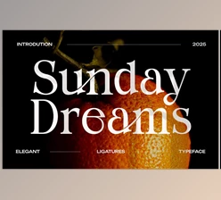 Download Sunday Dreams Serif Font (Creative Market 291593770)