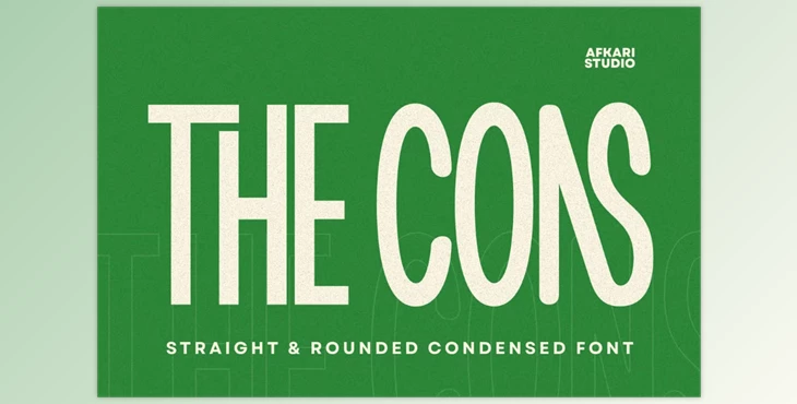 Download The Cons - Condensed Sans Serif Display Font (Creative Market 291654322)