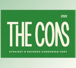Download The Cons - Condensed Sans Serif Display Font (Creative Market 291654322)