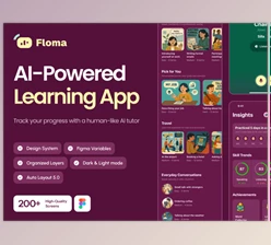 UI8 - Download Floma - AI-powered English Speaking App UI Kit
