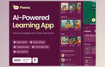 UI8 - Download Floma - AI-powered English Speaking App UI Kit
