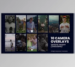 Download 10 Vertical Camera Overlays Pack (Videohive 59619168) - AE Project