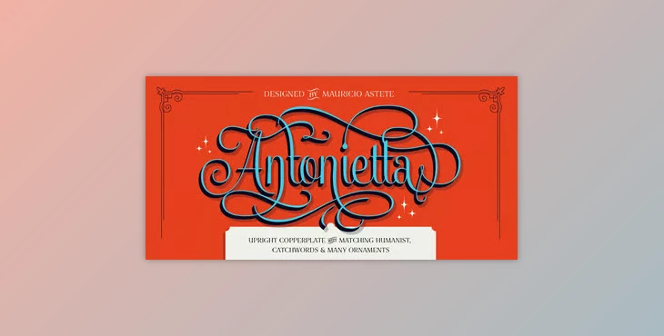 MyFonts - Download Antonietta Font Family 7xOTF