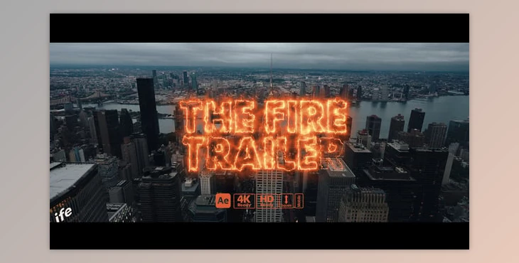 Download Fire Trailer Titles (Videohive 59622088) - AE Project
