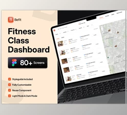 UI8 - Download Befit - Fitness Class Dashboard UI Kit