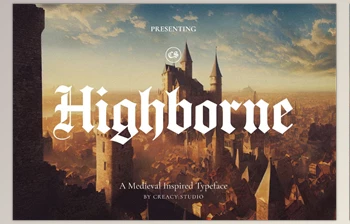 Download Highborne <span class='badge badge-warning'>Medieval</span> Typeface (Creative Market 291808736)