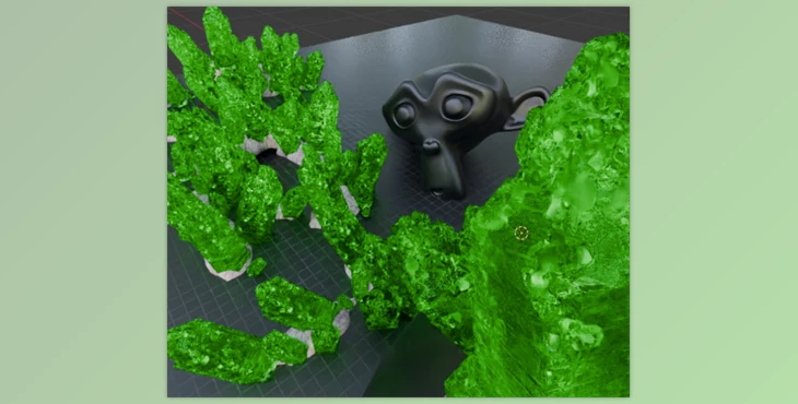 Gumroad - Download Crystals Path (Blender Geometry-Nodes)