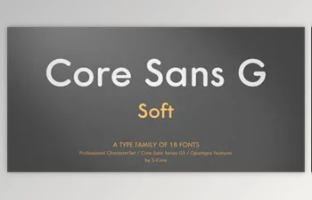 My Fonts - Download <span class='badge badge-warning'>Core</span> Sans GS - Rounded Sans-Serif Soft Text 18xOTF