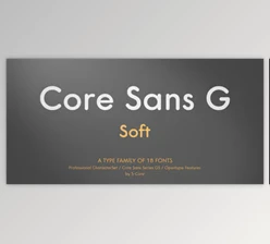My Fonts - Download Core Sans GS - Rounded Sans-Serif Soft Text 18xOTF