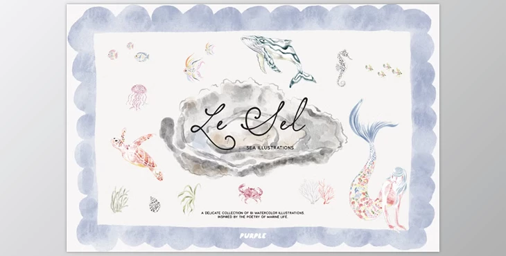 Download Le Sel: Watercolor Sea Illustrations (Creative Market 291568135)