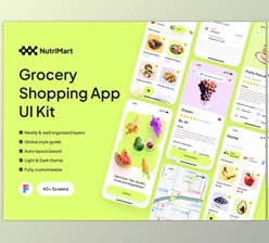 UI8 - Download NutriMart - Grocery Shopping App UI Kit