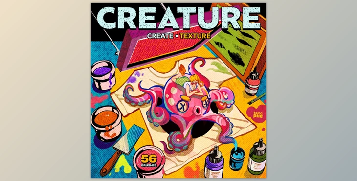 takopiie - Download CREATURE: Create Texture Collection - Brushes for Procreate
