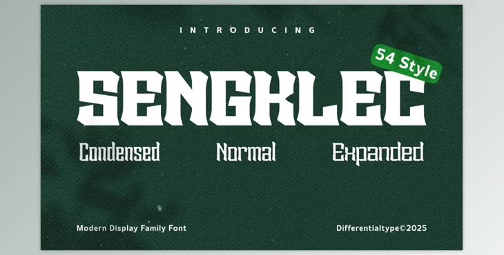 Download Sengklec - Display Family Font (Creative Market 291689947)