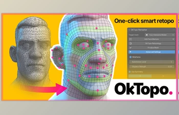 Gumroad - Download OkTopo Remesher <span class='badge badge-warning'>v1.0</span> for Blender