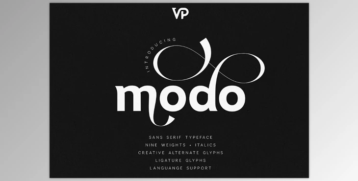 Download Modo Modern Sans Serif Typeface 18xOTF (Creative Market291837426)
