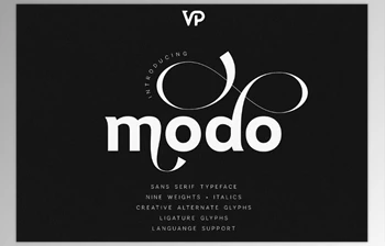Download Modo Modern Sans <span class='badge badge-warning'>Serif</span> Typeface 18xOTF (Creative Market291837426)