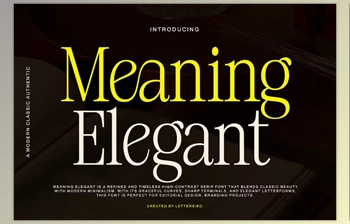 Download Meaning Elegant - Classic Serif Font (Creative <span class='badge badge-warning'>Market</span> 291689610)