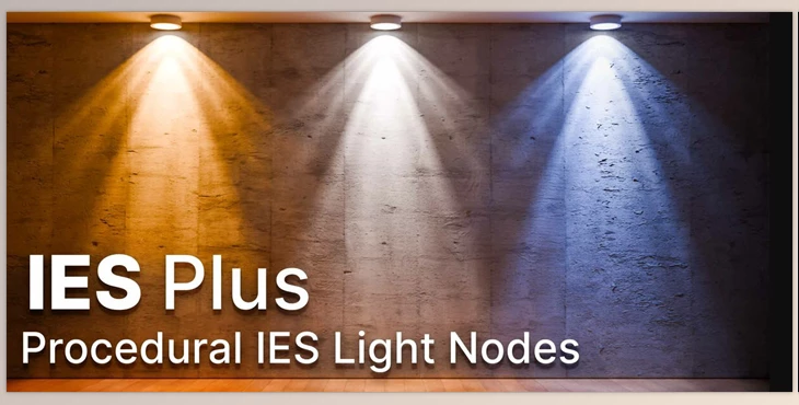 Blender - Download IES Plus - Procedural IES Light Nodes v1.3