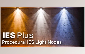 <span class='badge badge-warning'>Blender</span> - Download IES Plus - Procedural IES Light Nodes v1.3