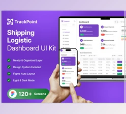 UI8 - Download TrackPoint - Shipping Logistic Dashboard UI Kit