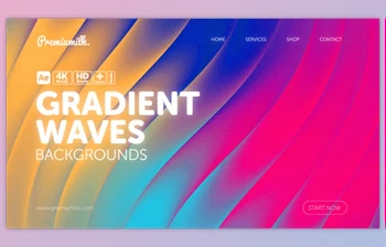 Download Gradient Waves Backgrounds (<span class='badge badge-warning'>Videohive</span> 59808260) - AE <span class='badge badge-warning'>Project</span>