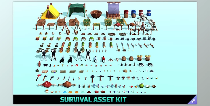 blender - Download Survival Asset Kit