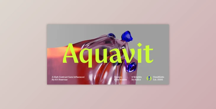 MyFonts - Download Aquavit Font Family 9xOTF