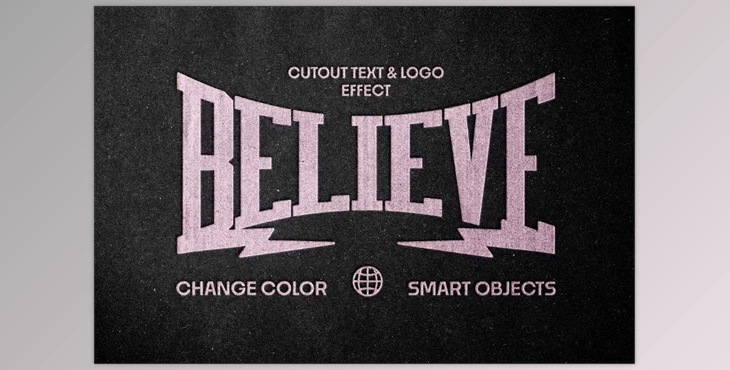 Download Debossed Text & Logo Effect (Creative Market 291825017)