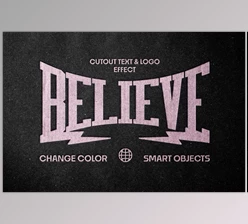 Download Debossed Text & Logo Effect (Creative Market 291825017)