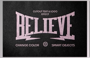Download Debossed Text & Logo Effect (Creative <span class='badge badge-warning'>Market</span> 291825017)