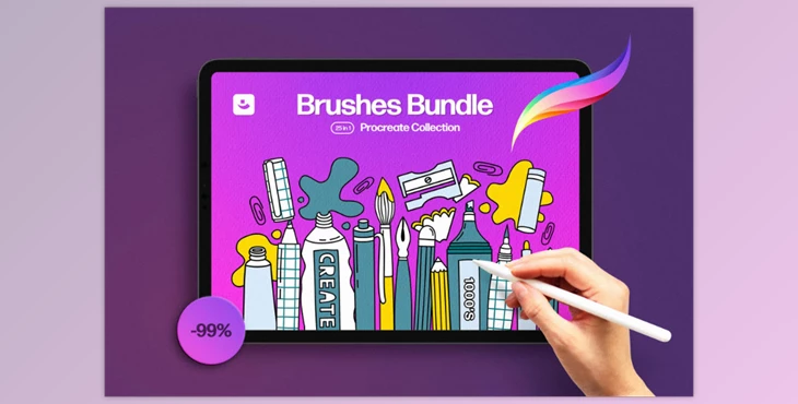 Pixelbuddha - Download 25-in-1 Procreate Brushes Bundle 5819