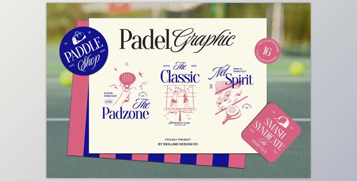 Download Padel Aesthetic Graphic Collection (Creative Market 291837268)