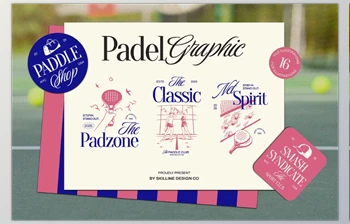 Download Padel Aesthetic Graphic <span class='badge badge-warning'>Collection</span> (Creative Market 291837268)