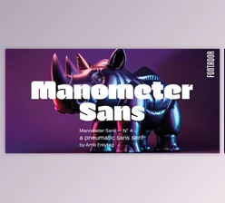 My Fonts - Download Manometer Sans Font Family 2xOTF