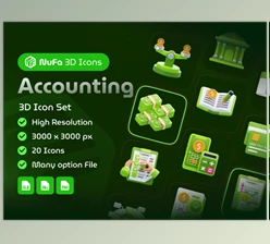UI8 - Download Accounting 3D Icon Set