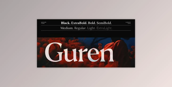 My Fonts - Download Guren Font Family 16xOTF
