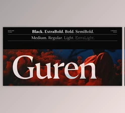 My Fonts - Download Guren Font Family 16xOTF