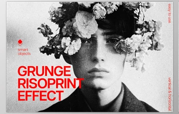 Download Grunge <span class='badge badge-warning'>Risoprint</span> Photo Effect (Creative Market 291834000)