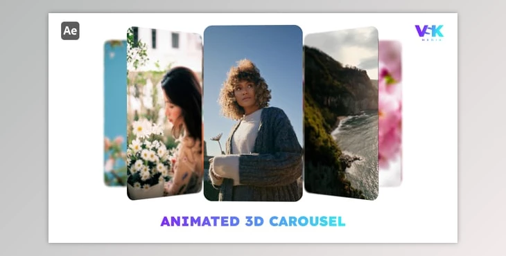 Download Animated 3D Carousel | After Effects (Videohive 57489616)