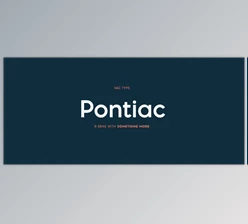 My Fonts - Download Pontiac - Functional Geometric 8xOTF