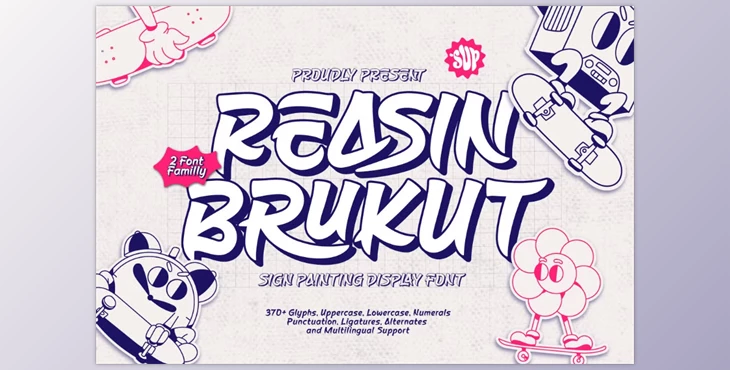 Download Reasin Brukut - Sign Painting Display Font (Creative Market 291693767)