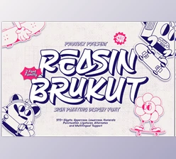 Download Reasin Brukut - Sign Painting Display Font (Creative Market 291693767)