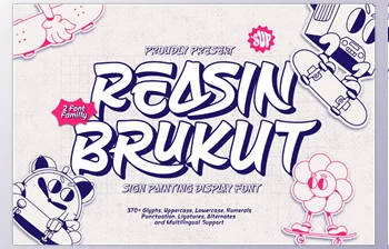 Download Reasin Brukut - Sign Painting Display <span class='badge badge-warning'>Font</span> (Creative Market 291693767)