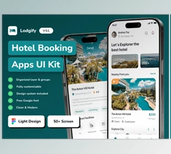 UI8 - Download Lodgify - Hotel Booking Mobile App UI Kit